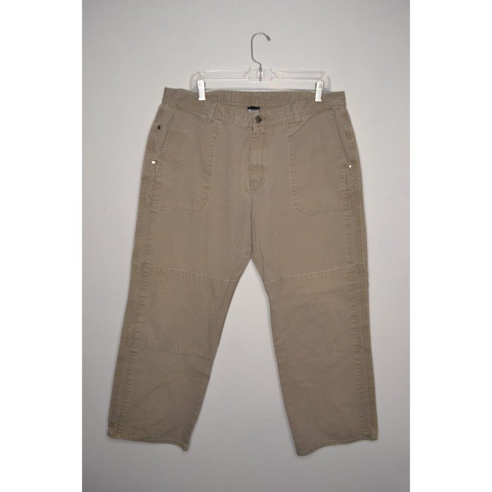 Patagonia Men's 38 Grey Canvas Heavy Duty Hiking Pants